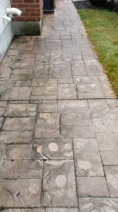 Paver before